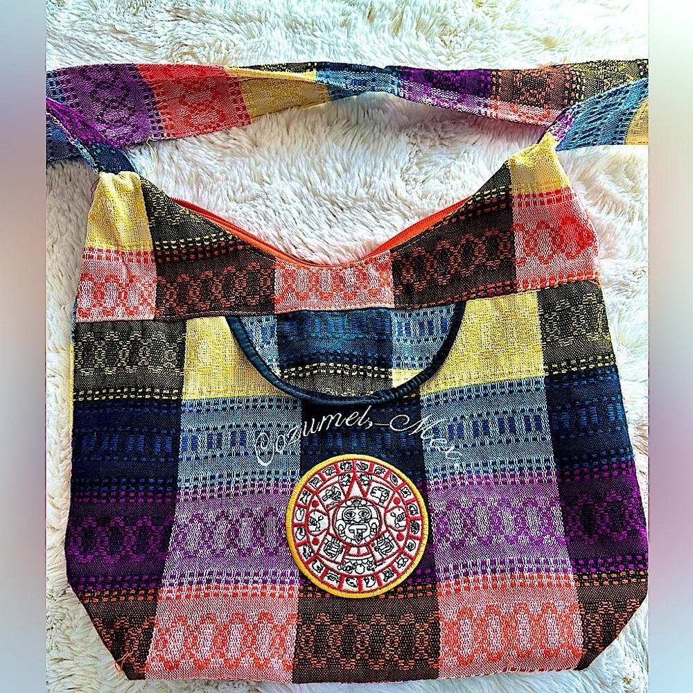 Authentic Mexican crossbody patchwork bag.